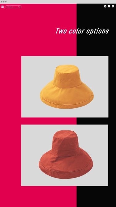 Simple Rectangle Frame Hat Color Options Instagram Story