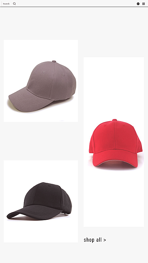 Hats Photo Promotion Simple Art Simple Fashion Style Poster Ecommerce Story