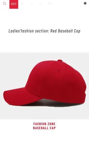 Simple Interface Simulation Red Baseball Cap Instagram Story