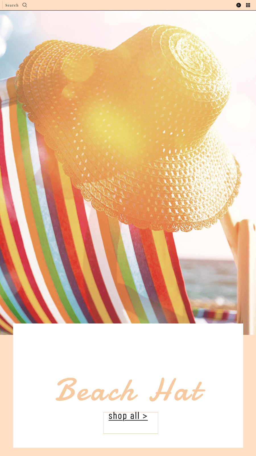 Sun Hat Photo Simple Art Simple Fashion Style Poster Ecommerce Story预览效果