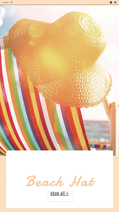 Sun Hat Photo Simple Art Simple Fashion Style Poster Ecommerce Story