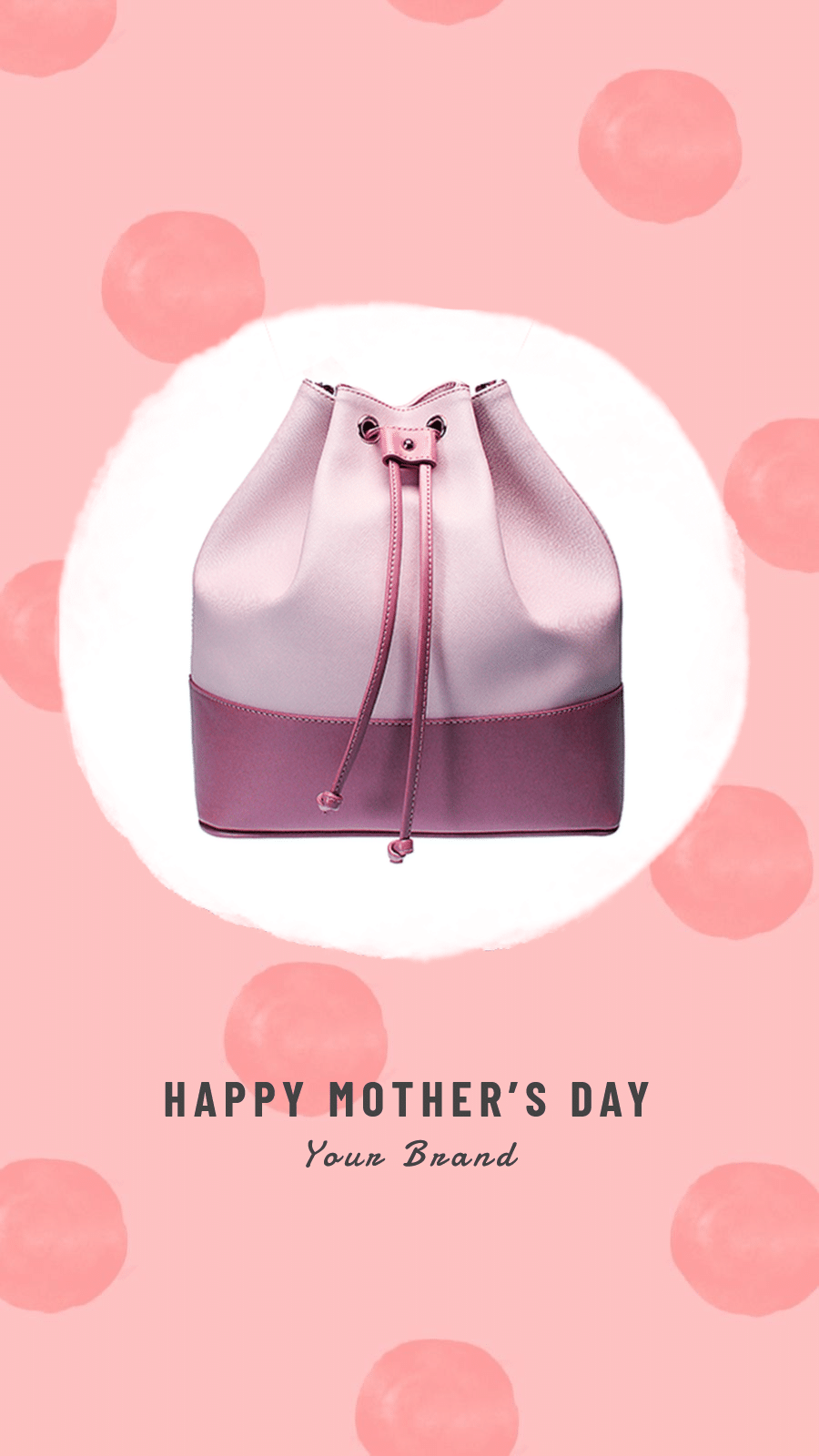 Pink Background Dots Mother’s Day Products Promotion Fashion Simple Style Poster Instagram Story预览效果