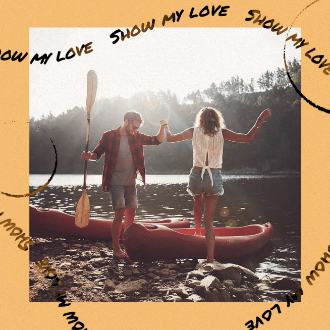 Literary Couple Boat Time Record Instagram Post预览效果