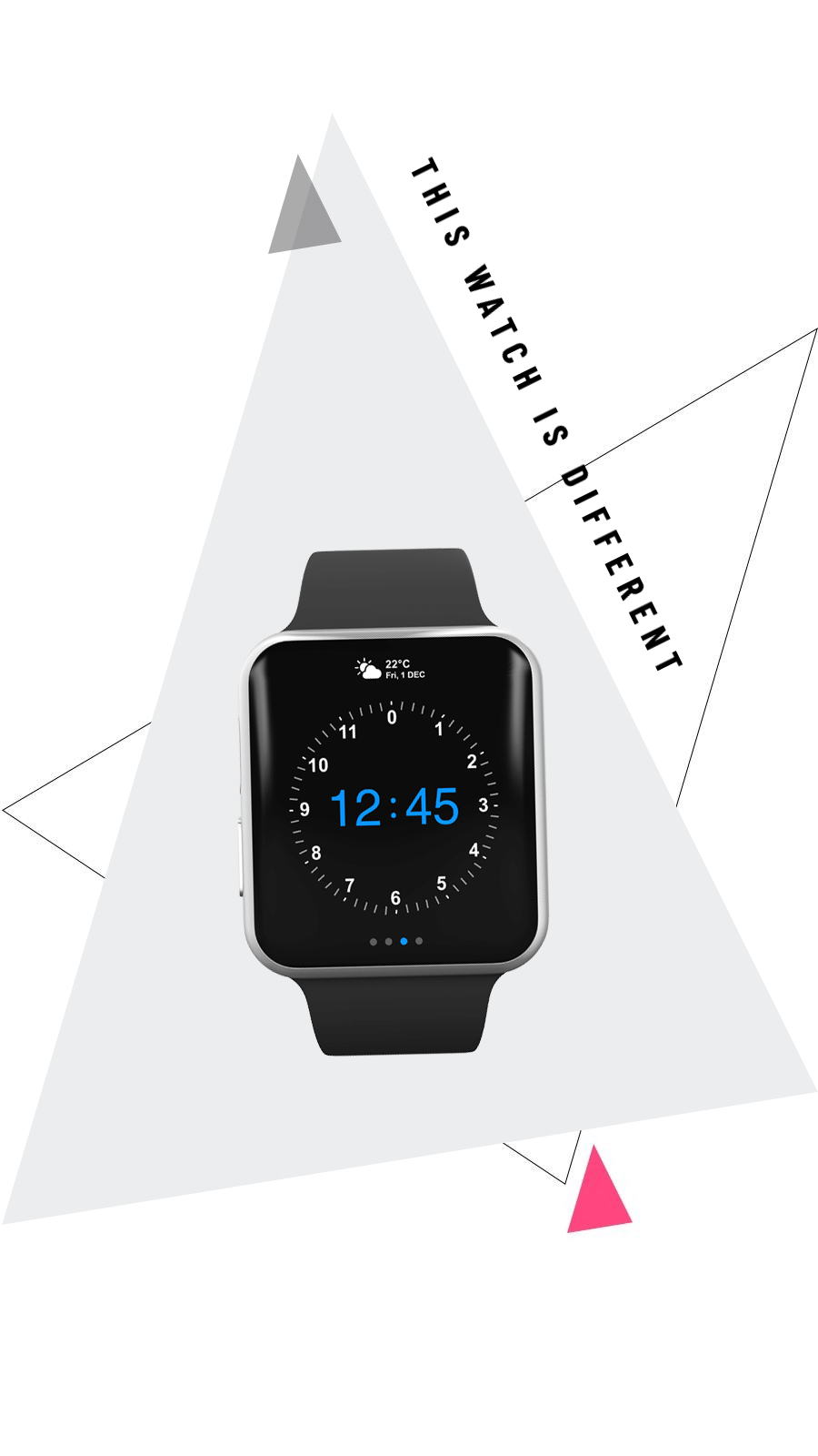 Monochrome Smart Watch Product Promo Ecommerce Story预览效果
