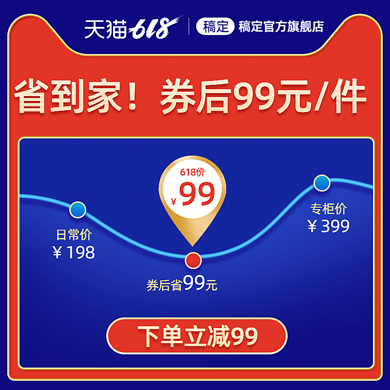 618年中大促价格曲线活动主图