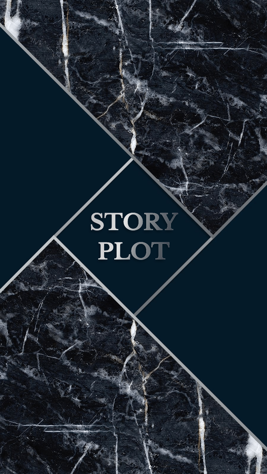 Luxury Marble Pattern Square Frame Text Story Plot Instagram Highlight预览效果
