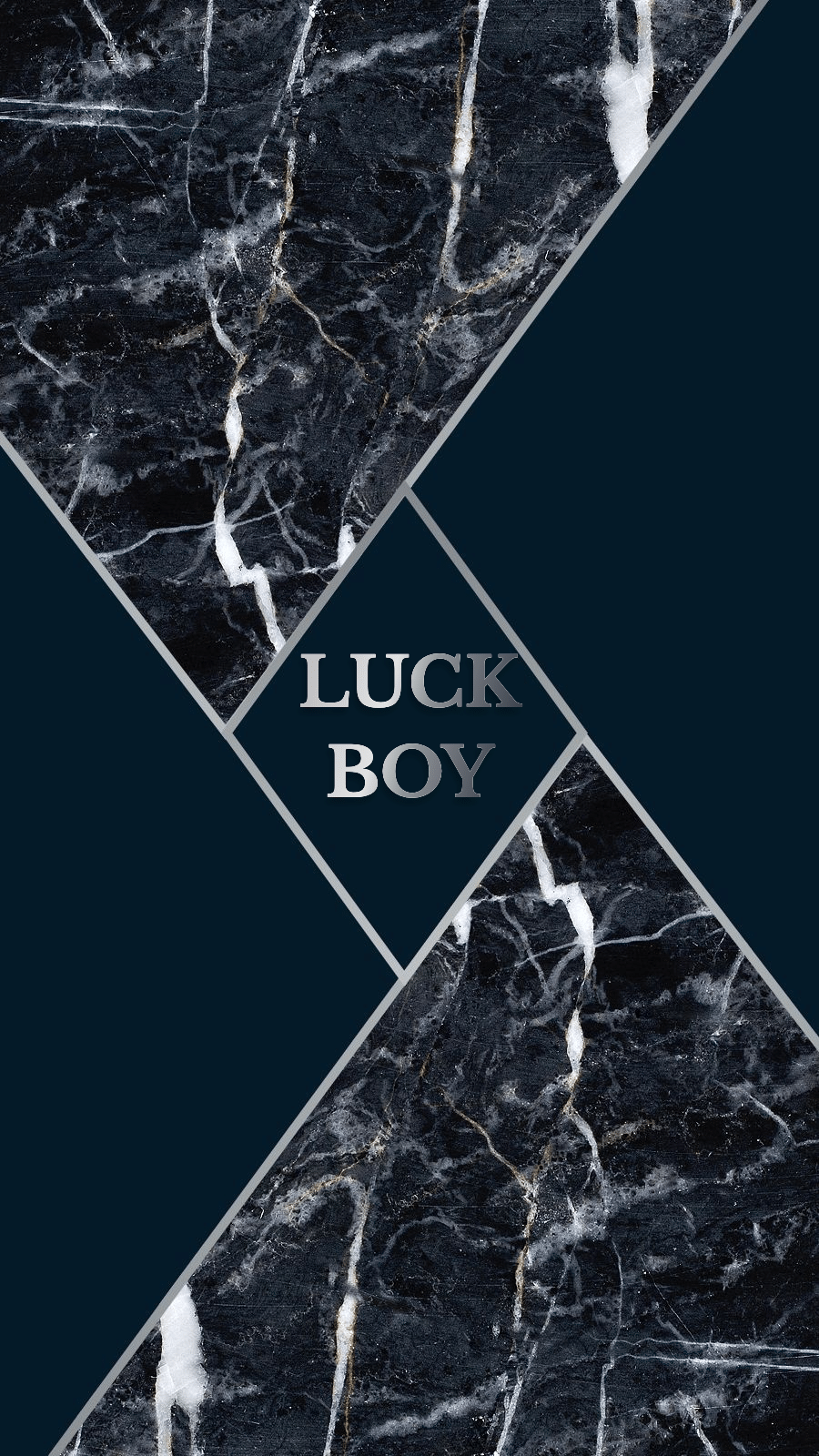Luxurious Marble Pattern Square Frame Text Luck Boy Instagram Highlight