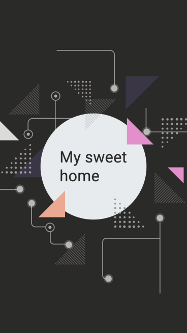 Fashion Geometry Patternds Decorate Text My Sweet Home  Instagram Highlight预览效果