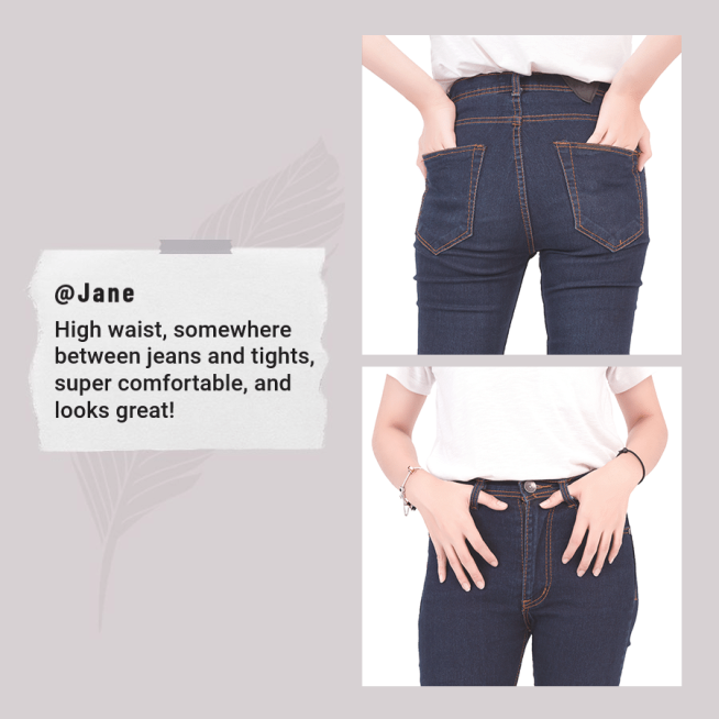 Black Jeans Simple Literary Women's Dress Sales Feedback Ecommerce Product Image预览效果