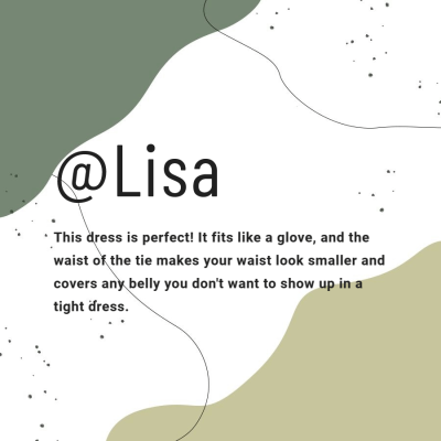 Simple Literary Women's Dress Sales Feedback Instagram Post
