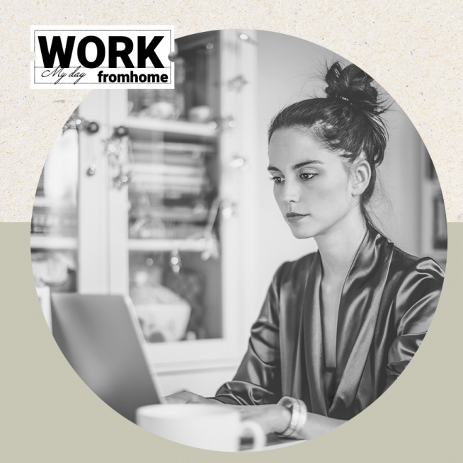 Simple Literary COVID-19 Work From Home Display Instagram Post预览效果