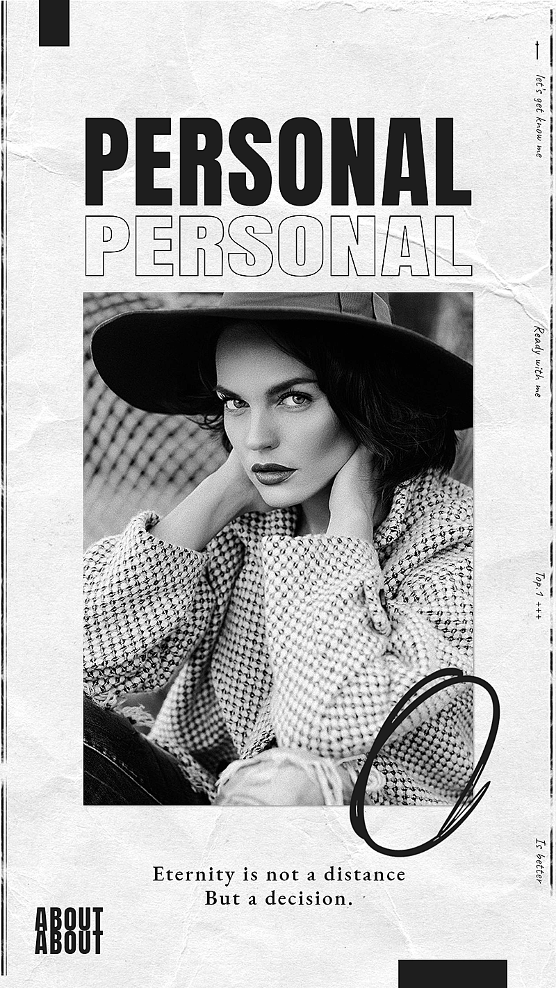 极简大气时尚杂志宣传海报明星应援