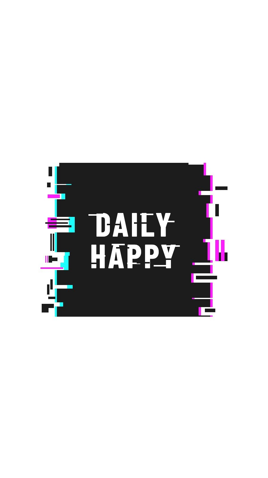 Fashion Neon Square Frame Text Daily Happy Instagram Highlight预览效果