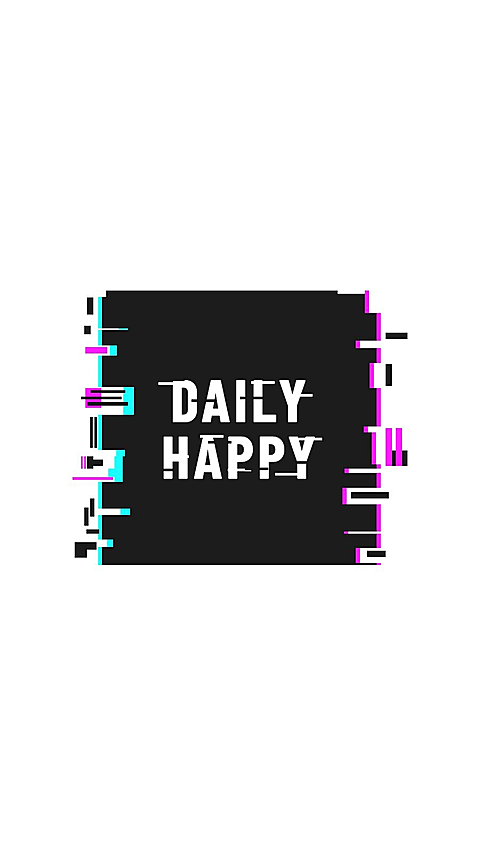 Fashion Neon Square Frame Text Daily Happy Instagram Highlight
