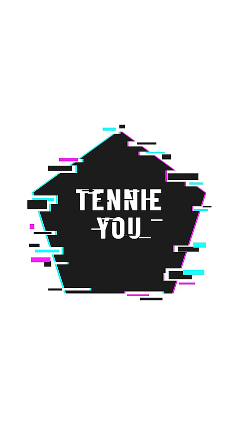 Neon Effect Geometry Frame Text Tennie You Instagram Highlight