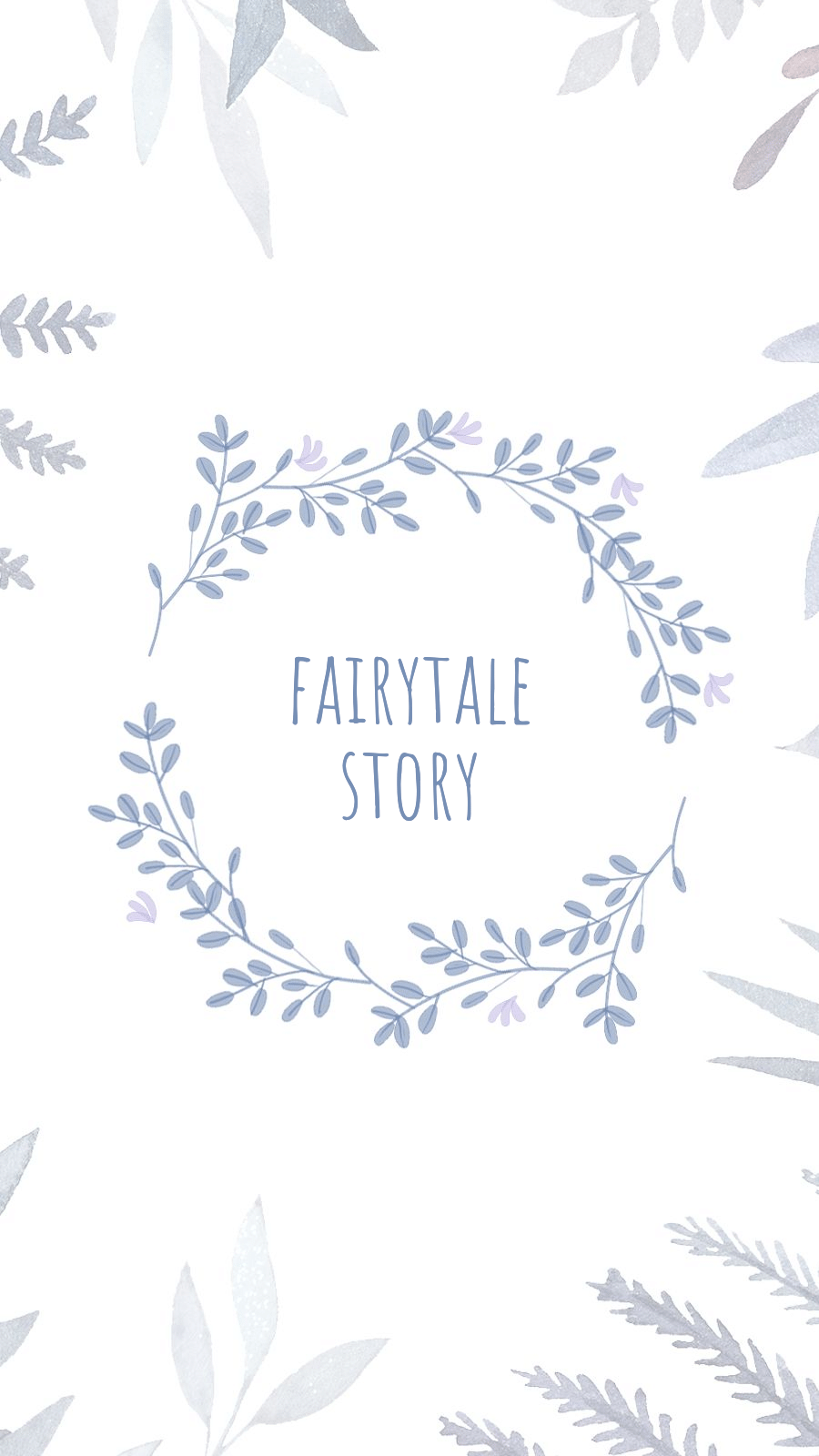 White Leaves Background Flower Frame Text Fashion Simple Style Instagram Highlight