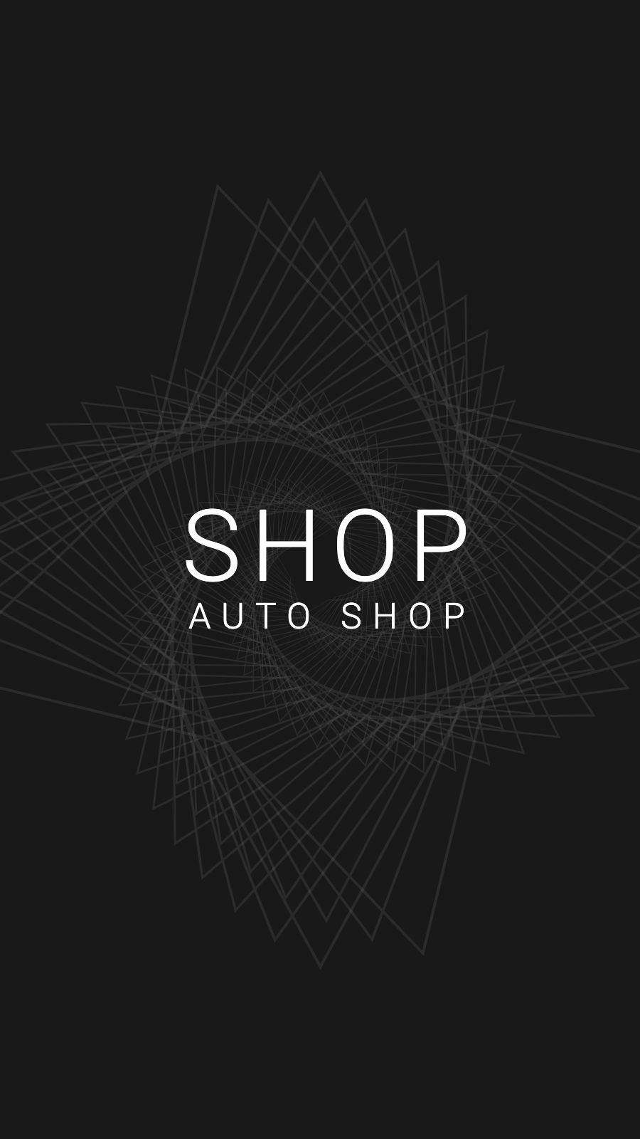 Simple Style Black Background Auto Shop Text Instagram Highlight