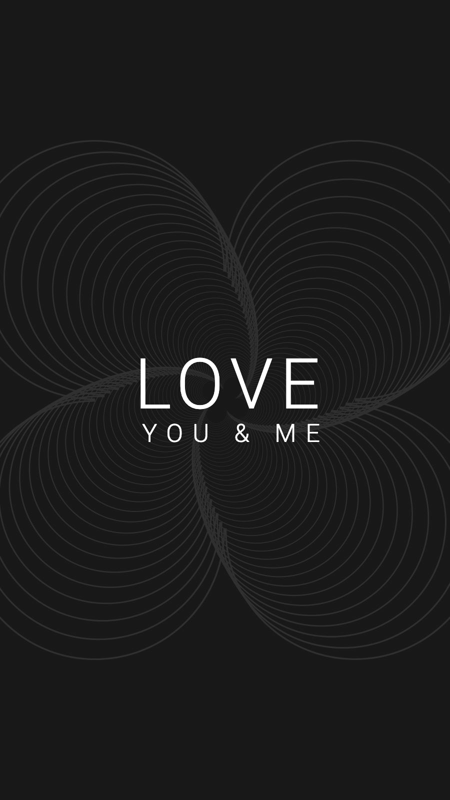 Simple Style Black Background Love Text Instagram Highlight