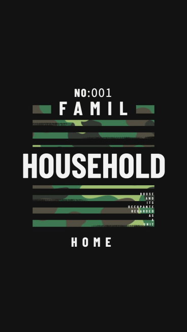 Fashion Camouflage Pattern Text Household Instagram Highlight预览效果