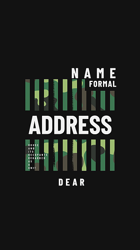 Camouflage Pattern Text Address Instagram Highlight
