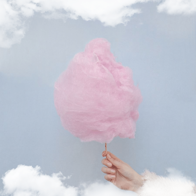 Sky Blue Background Marshmallow Simple Fashion Style Poster Instagram Post预览效果