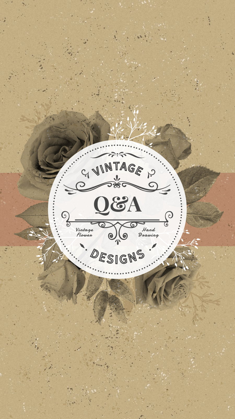 Retro Text Hand-painted Simple Festive Style Flower Element Instagram Highlight