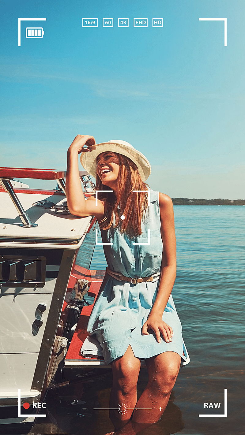 相机边框简约形象展示