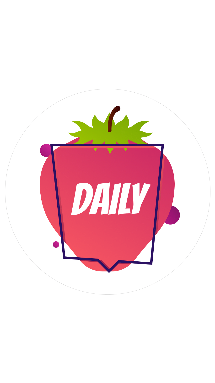 White Background Special Frame Strawberry Simple Text Simple Fashion Style Instagram Highlight