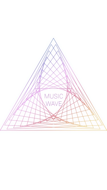 Simple Colorful Triangle Frame Simple Text Music Wave Instagram Highlight
