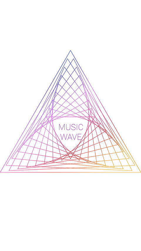 Simple Colorful Triangle Frame Simple Text Music Wave Instagram Highlight