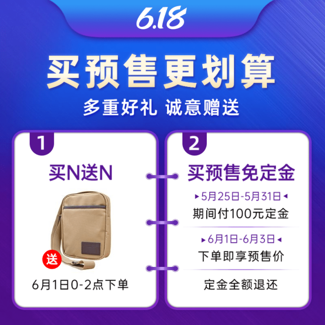 618年中大促预售活动主图预览效果