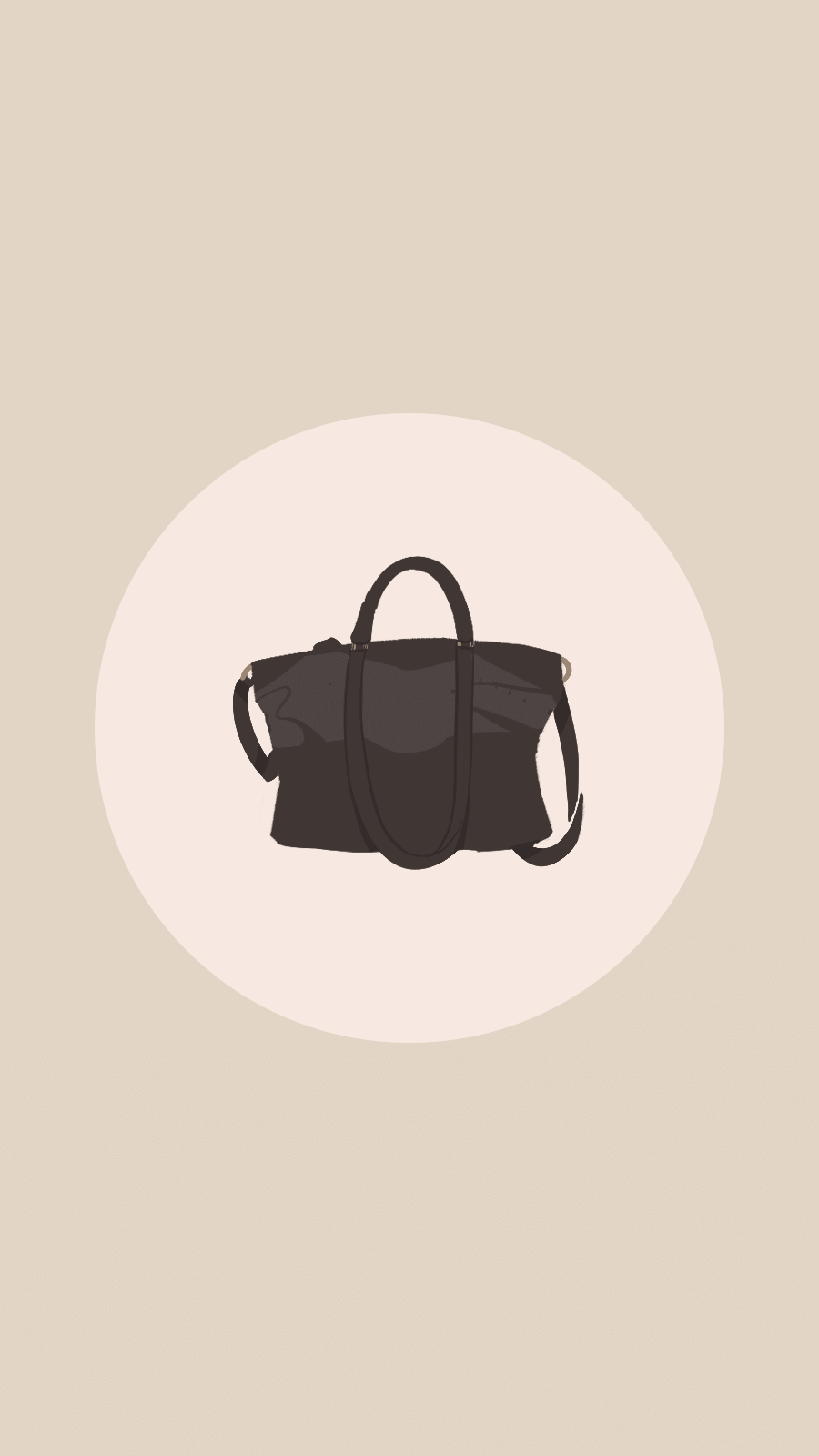 Light Brown Background Bag Fashion Simple Style Instagram Highlight