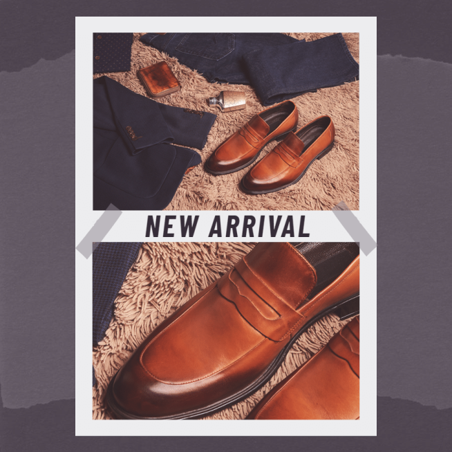 Literary Men's Leather Shoes New Arrival Instagram Post预览效果