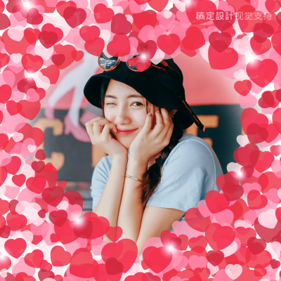文艺清新少女心形头像