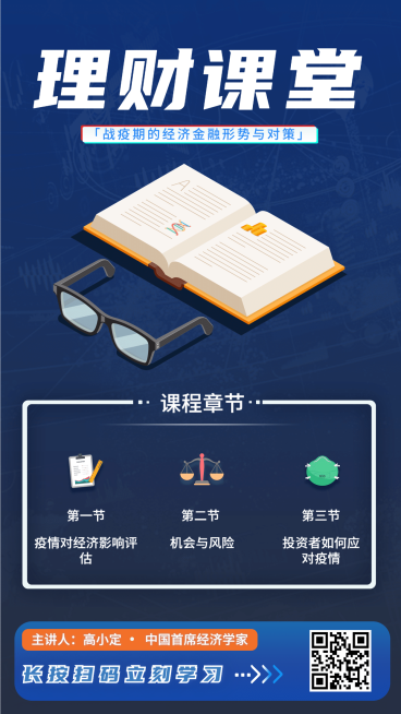 金融保险理财学堂线上直播课程手机海报预览效果