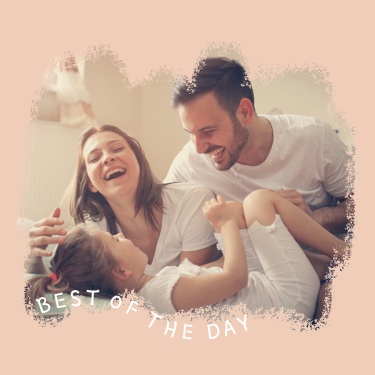 Pink Background Family Photo Warm Simple Fashion Aestheticism Style Poster Instagram Post