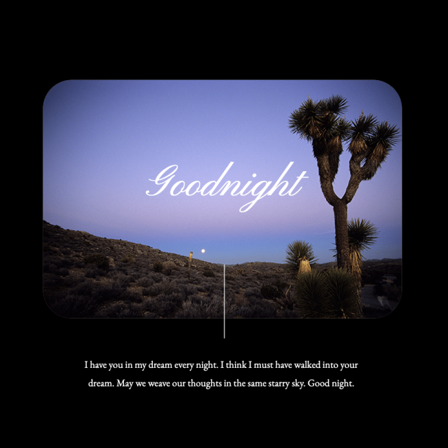 Line Element Natural Scene Literary Night Greeting Text Quotes Instagram Post预览效果