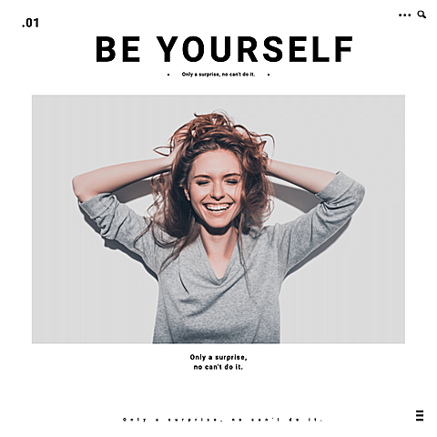 Fashion Rectangle Frame Smile Woman Lifestyle Quotes Instagram Post