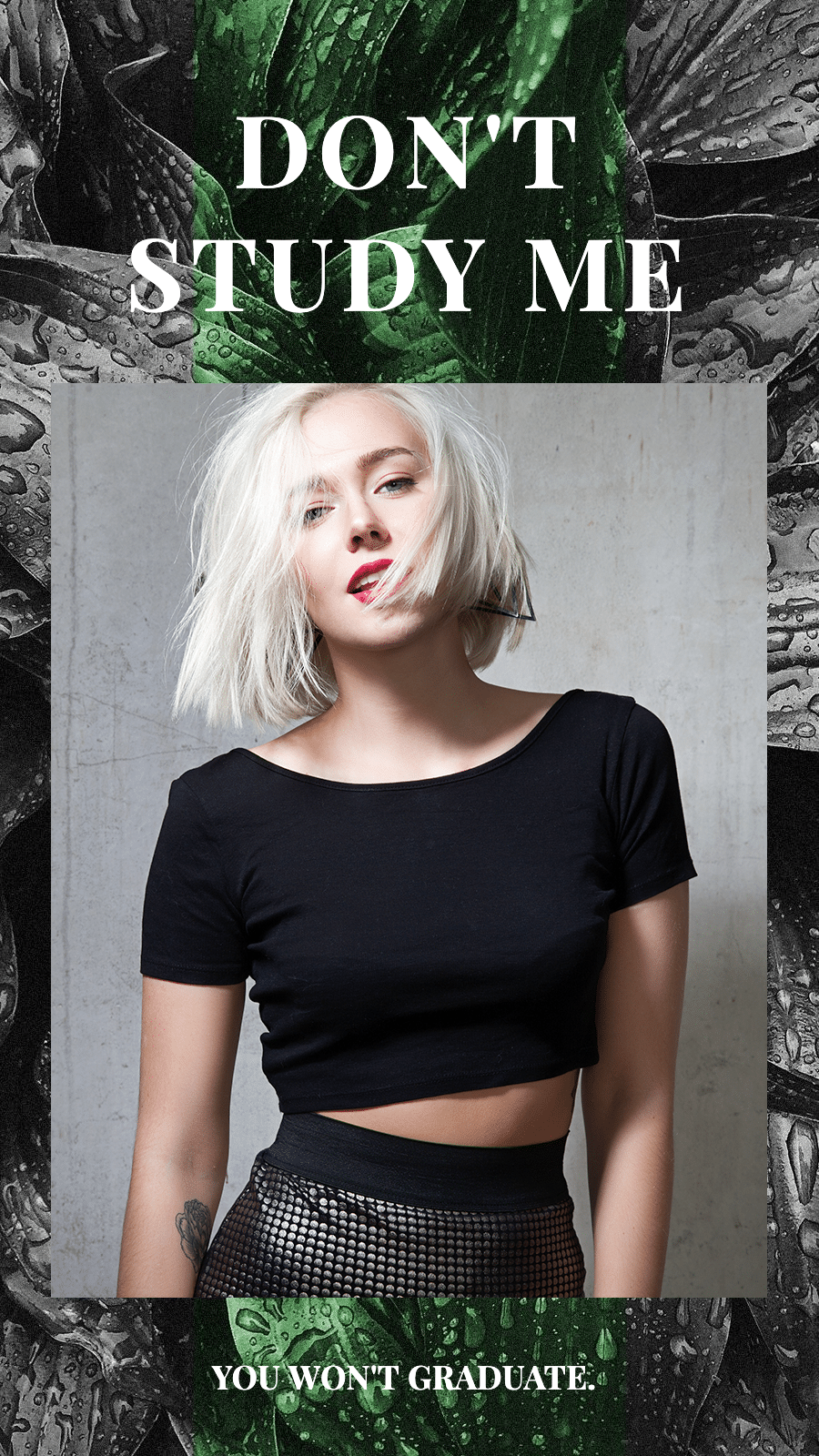 Personal Photo Simple Text Art Simple Fashion Style Poster Instagram Story