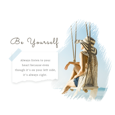 Fresh Text Quotes Woman Personal Display Instagram Post