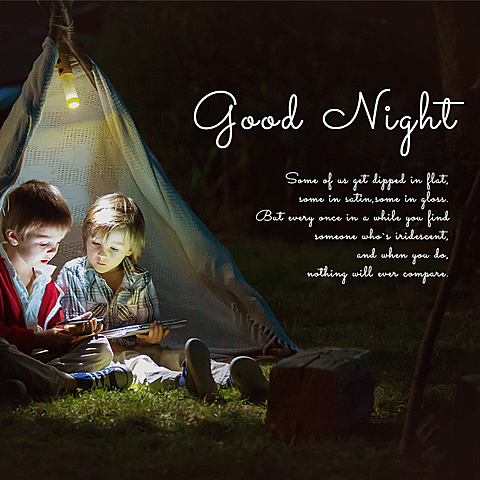Lirterary Outdoor Scene Good Night Text Quotes Instagram Post