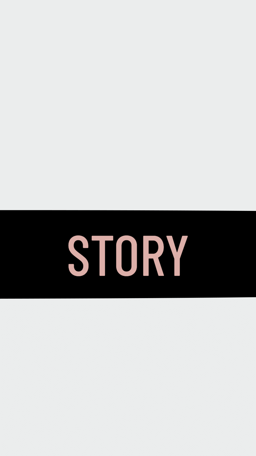 Minimalist Style Black Rectangle Element Simple Text Story Instagram Highlight