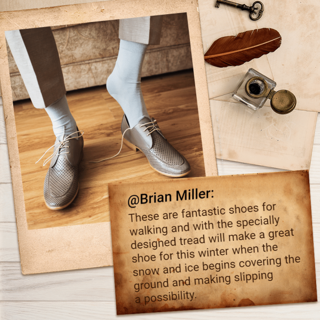 Retro Men's Shoes Sales Feedback Instagram Post预览效果
