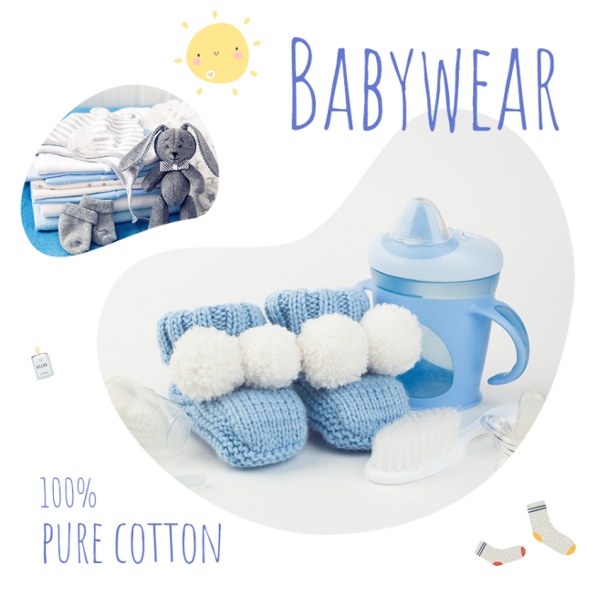 Cute Style Baby Wear Shop Promo Ecommerce Product Image预览效果