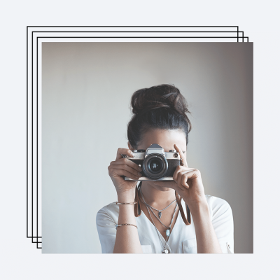 Female Camera Photos Simple Fashion Style Poster Instagram Post