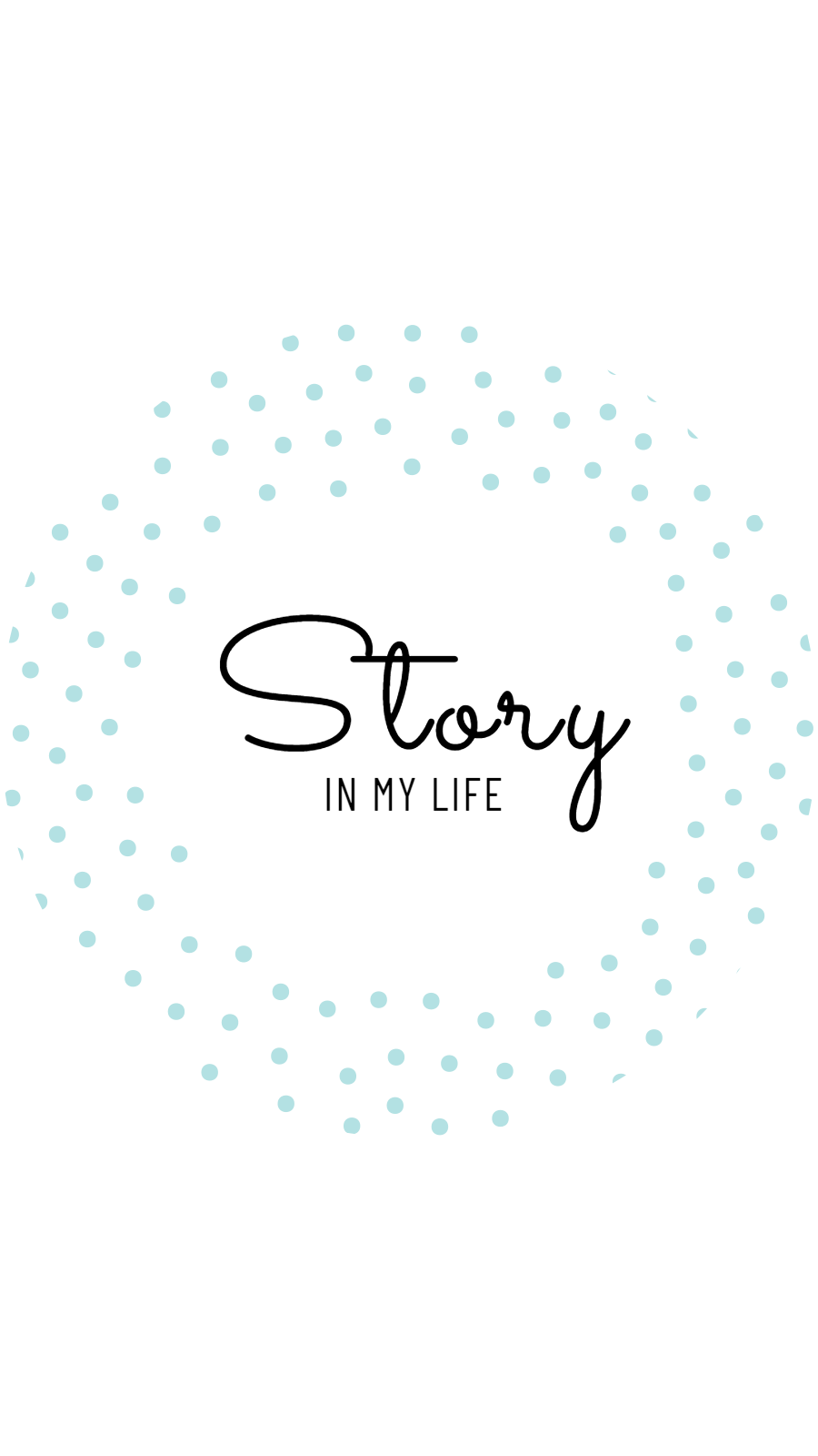 White Background Circle Element Simple Text Instagram Highlight