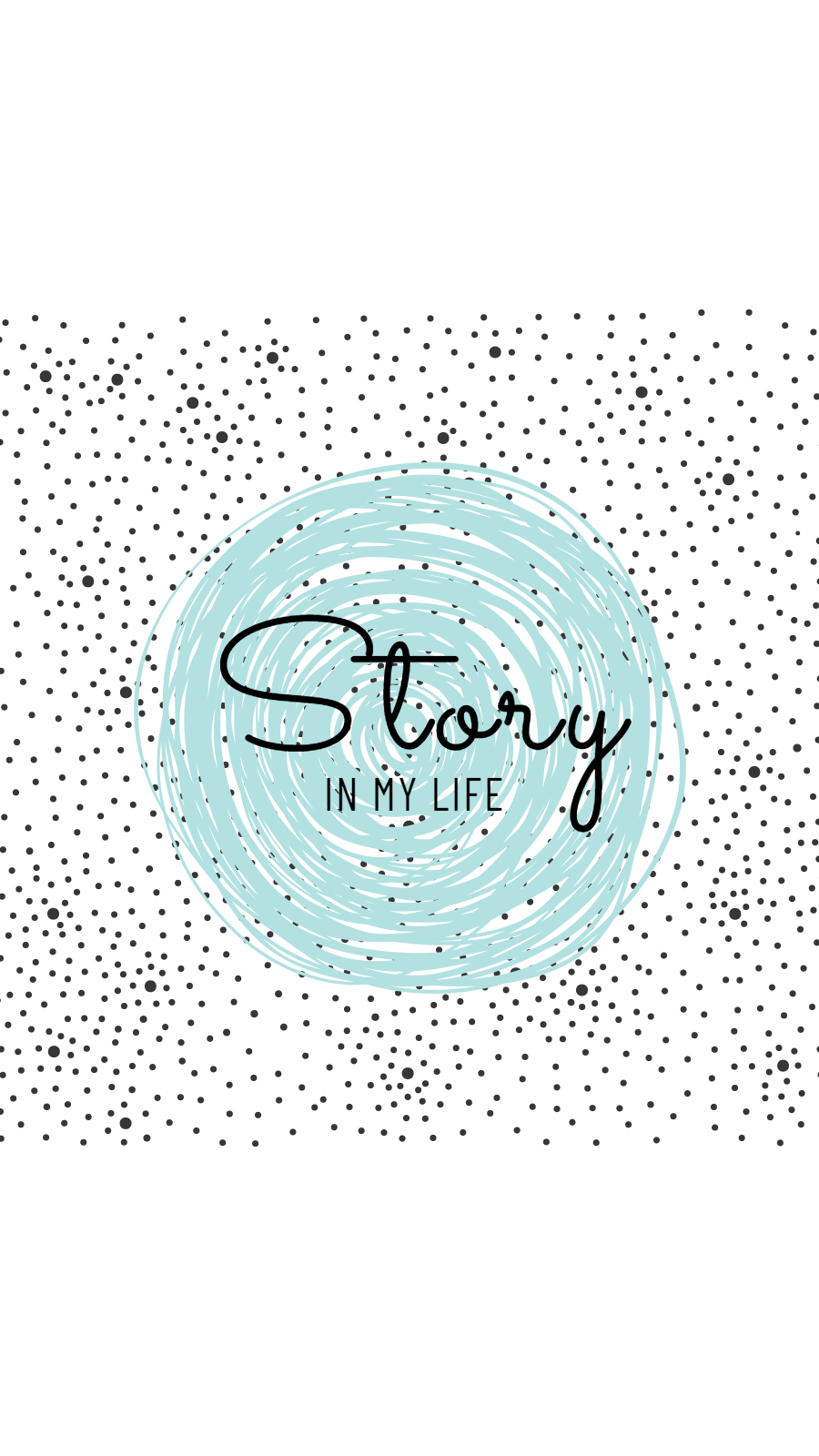 White Background Dot Blue Circle Simple Text Simple Fashion Style Instagram Highlight