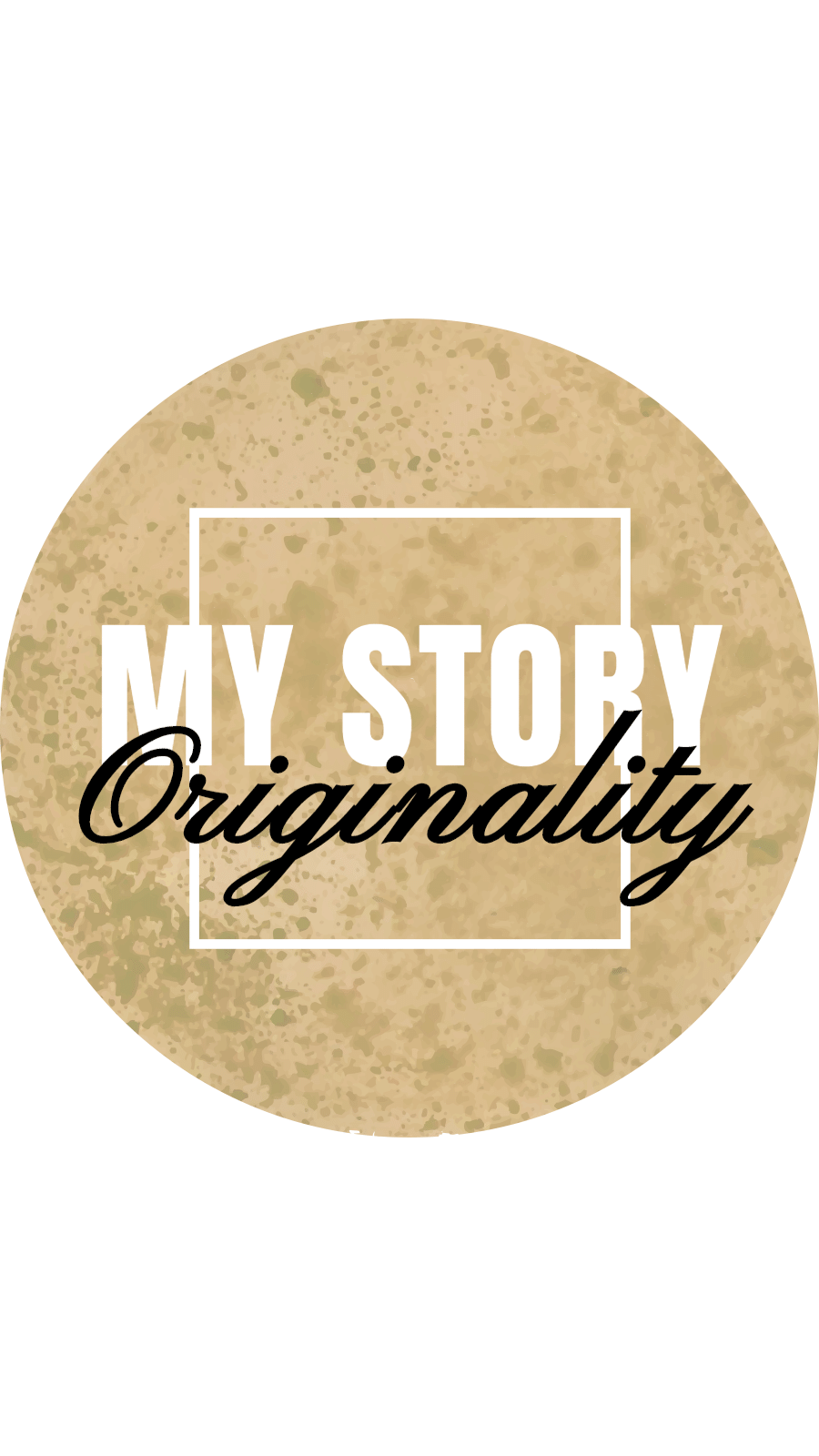 White Background Brown Circle Text Fashion Simple Style Instagram Highlight