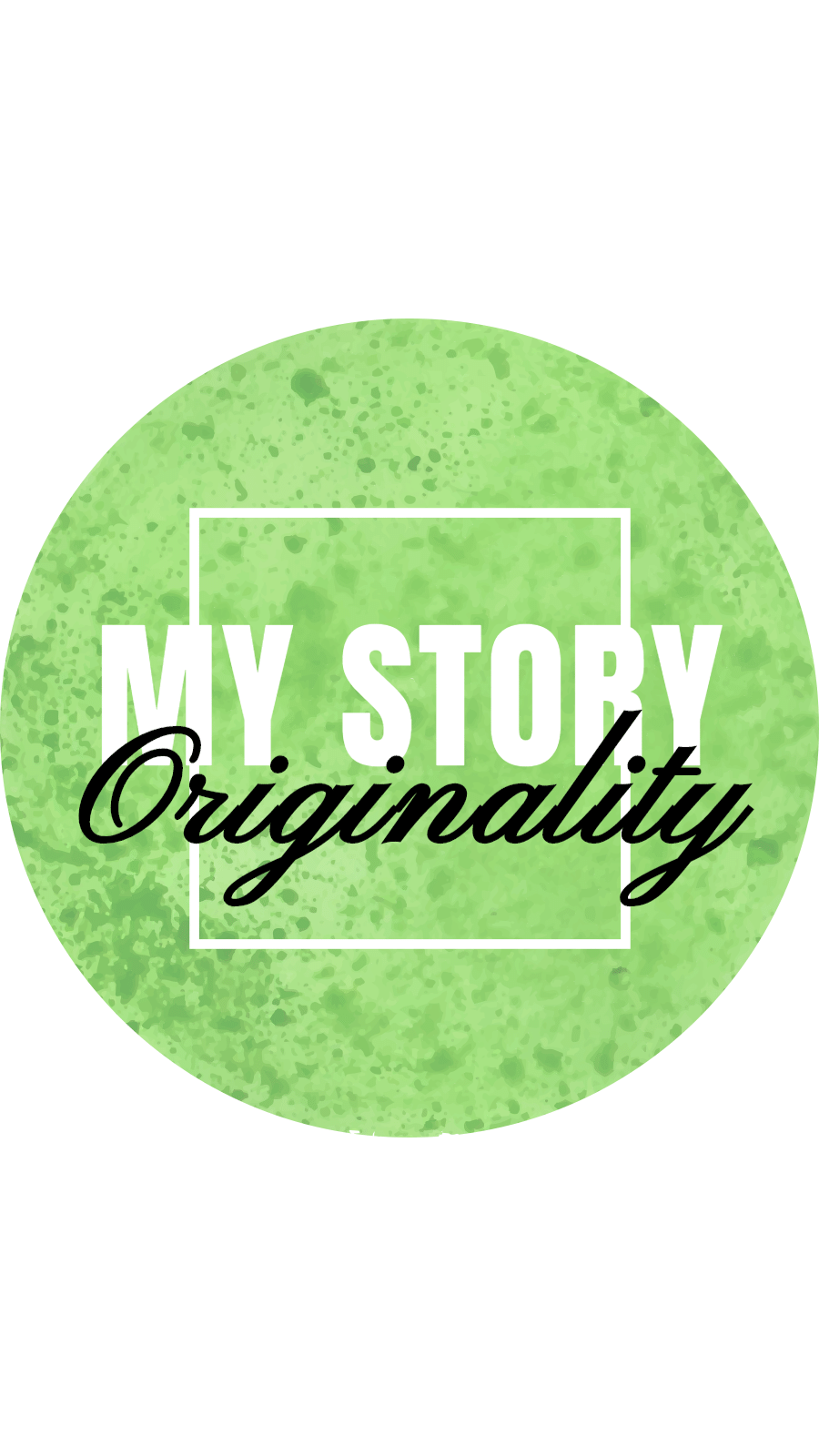 White Background Green Circle Simple Text Simple Fashion Style Instagram Highlight