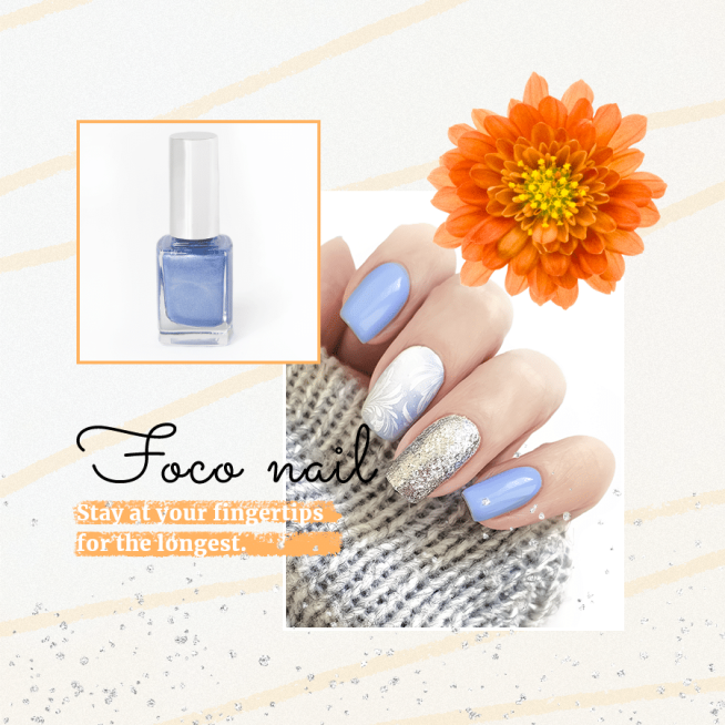 Fresh Style Nail Polish Display Introduction Instagram Post预览效果